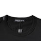 Black Cotton Crew Neck Short Sleeves T-shirt