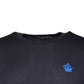 Blue Crown Crew Neck Short Sleeves T-shirt