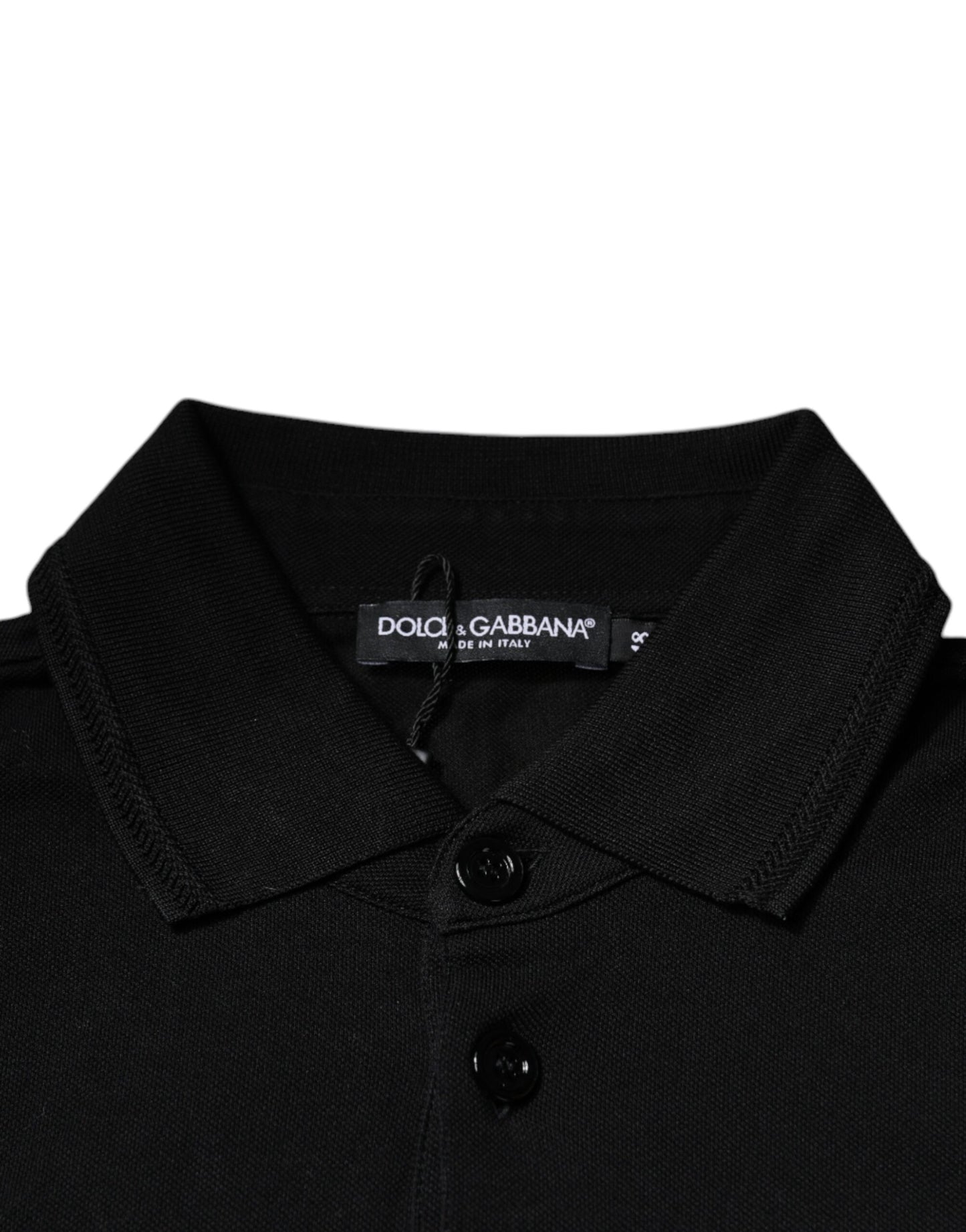 Black Collared Short Sleeves Polo T-shirt