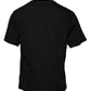 Black Logo Print Cotton Crew Neck T-shirt