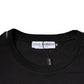 Black Logo Print Cotton Crew Neck T-shirt