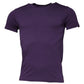 Violet Cotton Crew Neck Short Sleeve T-shirt