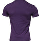 Violet Cotton Crew Neck Short Sleeve T-shirt