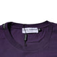 Violet Cotton Crew Neck Short Sleeve T-shirt