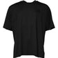 Black Logo Crew Neck Short Sleeves T-shirt