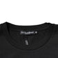 Black DG Logo Cotton Crew Neck T-shirt