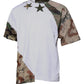 White Camouflage Cotton Crew Neck T-shirt