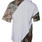 White Camouflage Cotton Crew Neck T-shirt