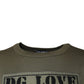 Army Green DG Love Cotton Crew Neck T-shirt