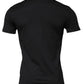 Black Cotton Crew Neck Short Sleeves T-shirt