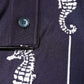 Dark Blue Sea Horse Collared Polo T-shirt