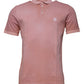 Pink Crown Collared Short Sleeve Polo T-shirt