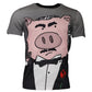 Gray 2019 Year Of The Pig Short Sleeve T-shirt