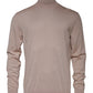 Beige Cashmere Turtleneck Pullover Sweater