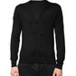 Black Cashmere Button Down Cardigan Sweater