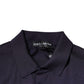 Blue Silk Collared Short Sleeves Polo T-shirt
