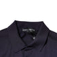 Blue Silk Collared Short Sleeves Polo T-shirt