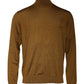 Brown Cashmere Turtleneck Pullover Sweater