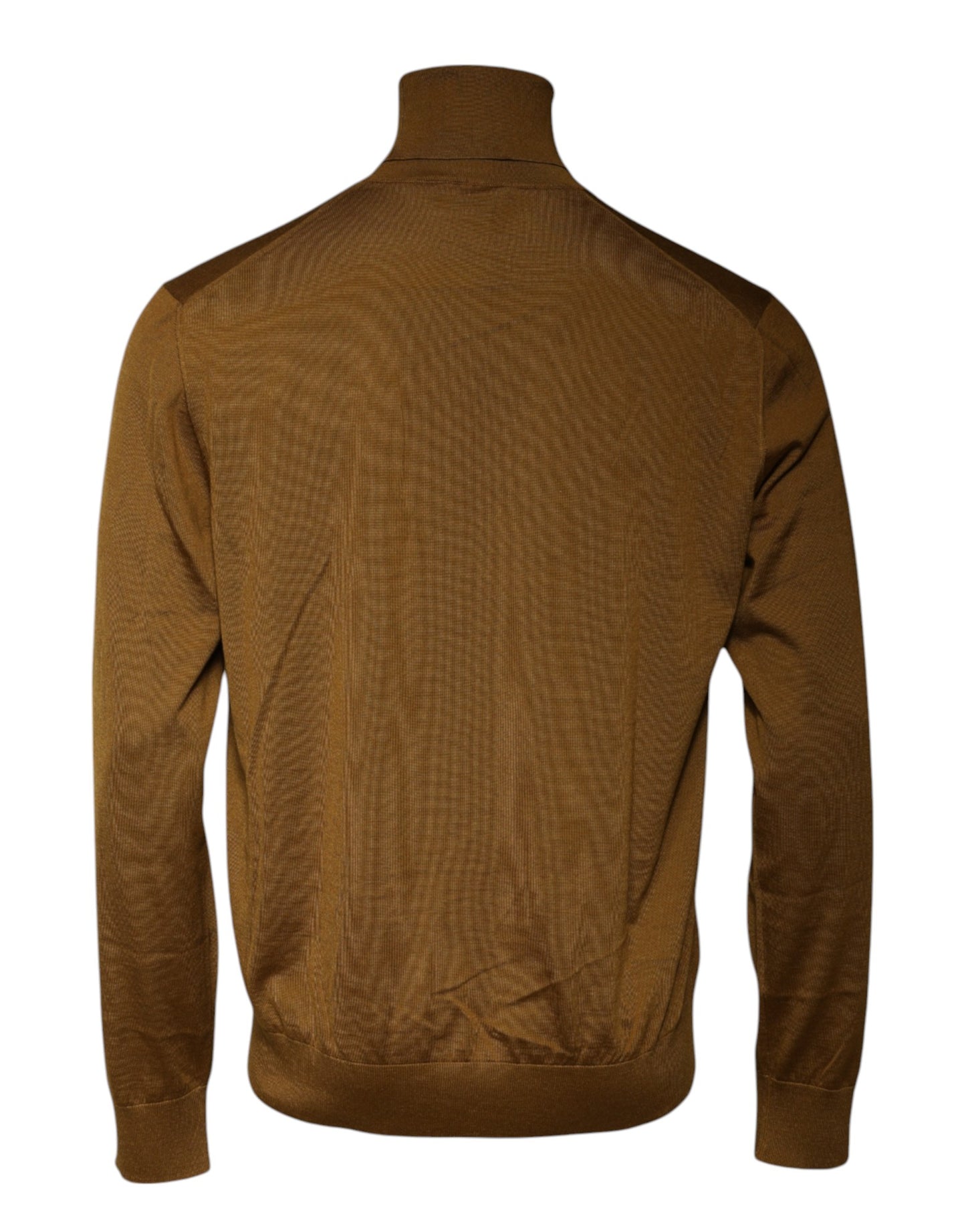 Brown Cashmere Turtleneck Pullover Sweater