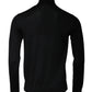 Black Cashmere Turtleneck Pullover Sweater