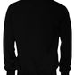 Black Logo Wool Crew Neck Pullover Sweater