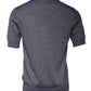 Gray Cashmere Crew Neck Short Sleeve T-shirt