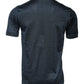 Dark Blue Silk Crew Neck Short Sleeve T-shirt