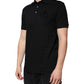 Black DG Collared Short Sleeves Polo T-shirt