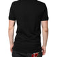 Black DG Collared Short Sleeves Polo T-shirt