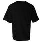 Black Logo Print Cotton Short Sleeves T-shirt