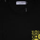 Black Logo Print Cotton Short Sleeves T-shirt