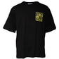 Black Logo Print Cotton Short Sleeve T-shirt