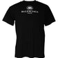 Black Cotton Logo Print Crew Neck Short Sleeves T-shirt