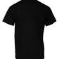 Black Cotton Logo Print Crew Neck Short Sleeves T-shirt