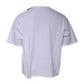 White Logo Cotton Jersey Crew Neck Short Sleeves T-shirt