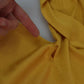 Yellow Silk Knit Pullover Ascot Collar Top