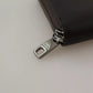 Brown Exotic Leather Zip Around Continental Clutch Wallet