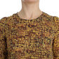 Sicilian Mosaic Print Silk Blouse