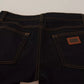 Blue Cotton Stretch Slim Fit Denim Jeans