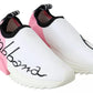 Pink White Logo Sorrento Sneakers Shoes