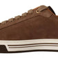 Brown Suede Logo Low Top Sneakers Men Shoes