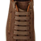 Brown Suede Logo Low Top Sneakers Men Shoes