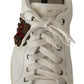 White Leather Heart Low Top Casual Sneakers Shoes