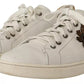 White Leather Heart Low Top Casual Sneakers Shoes