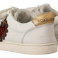 White Leather Heart Low Top Casual Sneakers Shoes