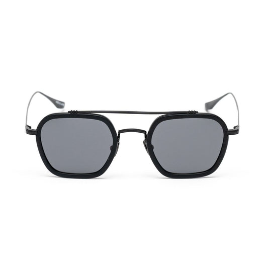 Black Stainless Steel Stainless Steel Sunglasses