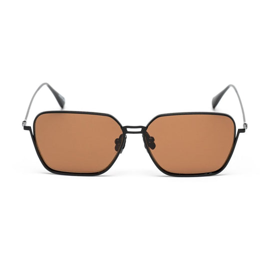 Black Stainless Steel Stainless Steel Sunglasses