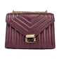 Whitney Medium Chain Shoulder Flap Crossbody Oxblood