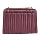 Whitney Medium Chain Shoulder Flap Crossbody Oxblood