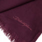 Purple Cashmere Knit Wrap Shawl Scarf